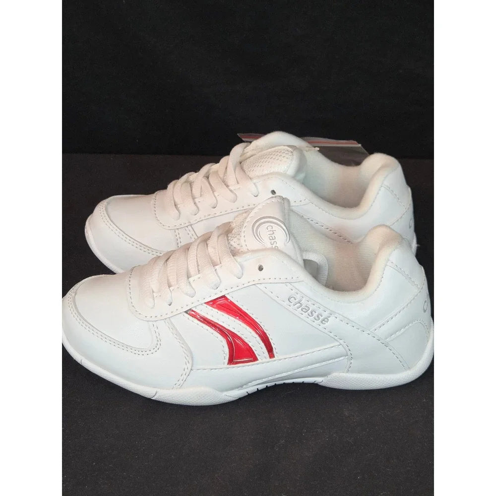 Chasse Youth Cheerleading mat Shoes White Sneakers Size 13Y Cheer Practice Dance
